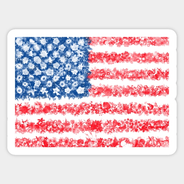 usa flag Sticker by BekimART